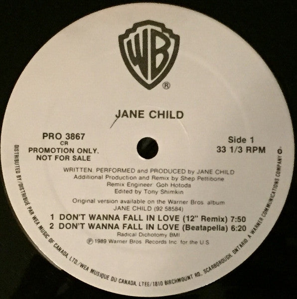 Don't Wanna Fall In Love 2 Jane Child