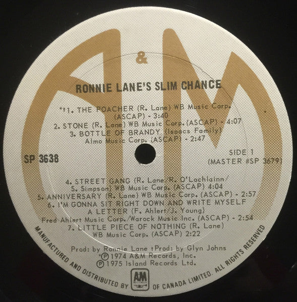 Ronnie Lane's Slim Chance Ronnie Lane
