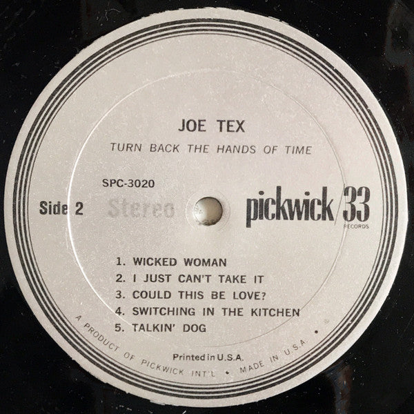 Turn Back The Hands Of Time Joe Tex