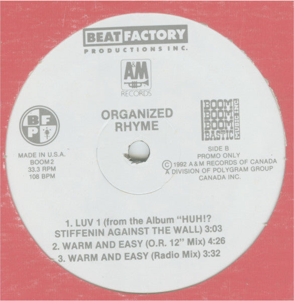 Warm And Easy Organized Rhyme
