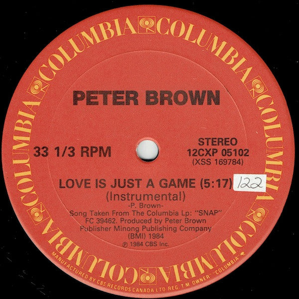 Love Is Just The Game Peter Brown (2)