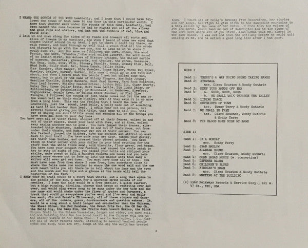 Leadbelly Sings Folk Songs Leadbelly