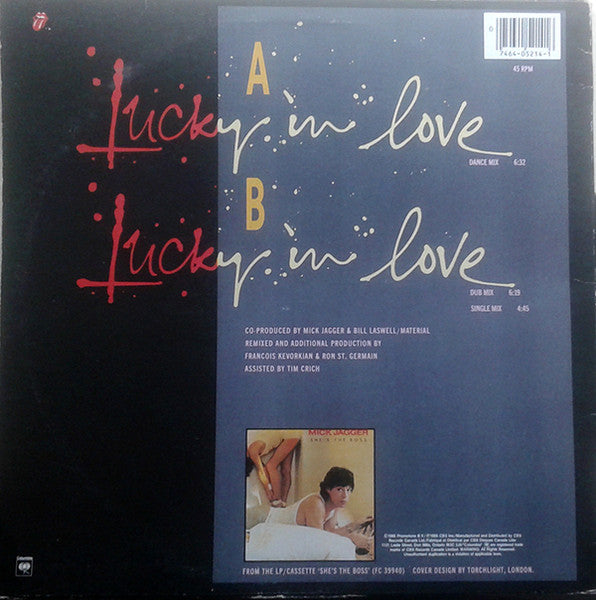Lucky In Love Mick Jagger