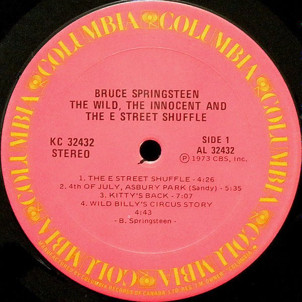 The Wild, The Innocent & The E Street Shuffle Bruce Springsteen