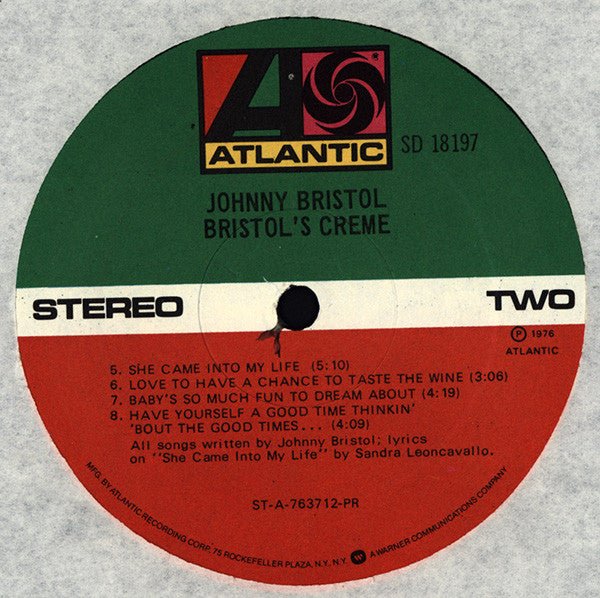 Bristol's Creme Johnny Bristol