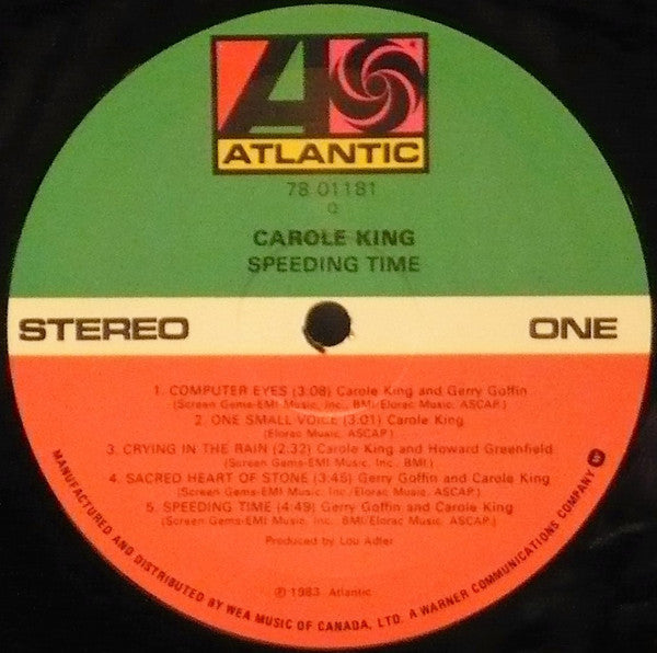 Speeding Time Carole King