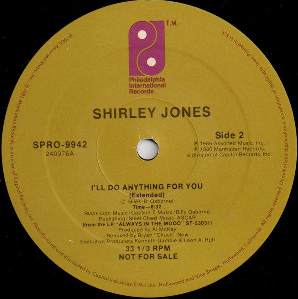 She Knew About Me / I'll Do Anything For You Shirley Jones