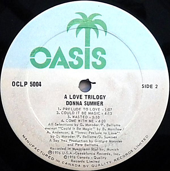 A Love Trilogy Donna Summer