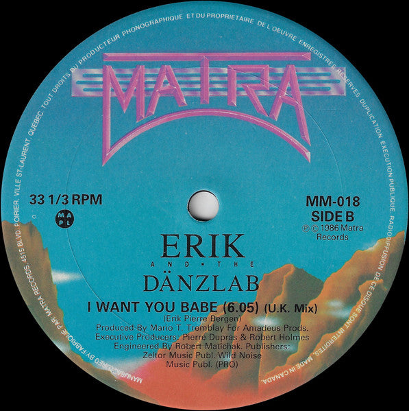 I Want You Babe Erik And The Dänzlab