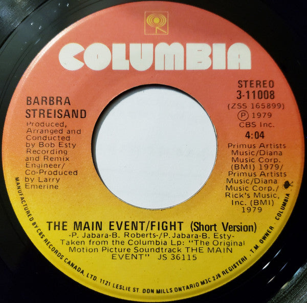 The Main Event / Fight Barbra Streisand