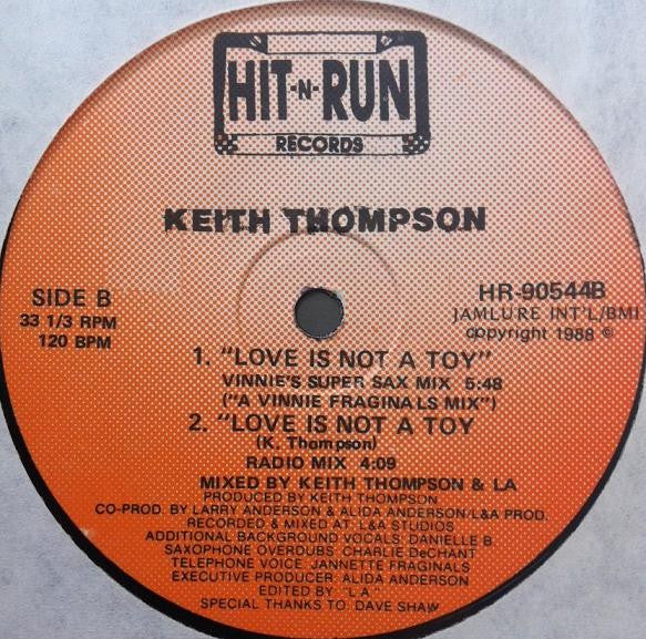 Love Is Not A Toy Keith Thompson
