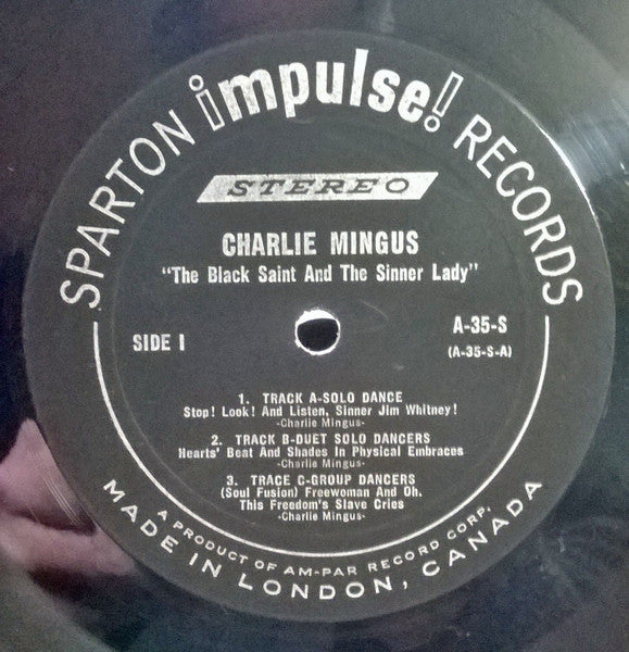 The Black Saint And The Sinner Lady Charles Mingus