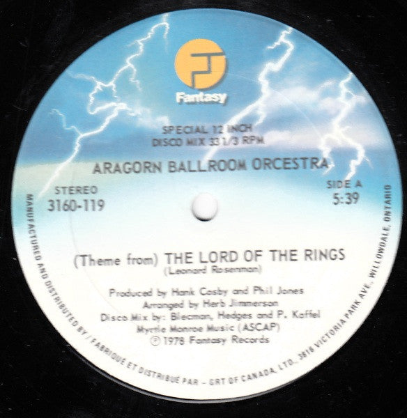 (Theme From) The Lord Of The Rings The Aragorn Ballroom Orcestra