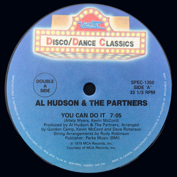 You Can Do It / Dance And Shake Your Tambourine Al Hudson & The Partners,The Universal Robot Band