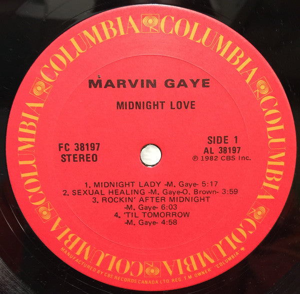 Midnight Love Marvin Gaye