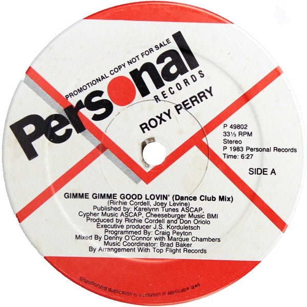 Gimme Gimme Good Lovin' Roxy Perry