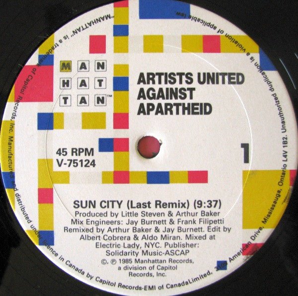 Sun City Artists United Against Apartheid