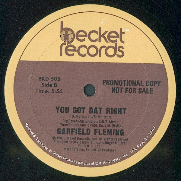 Don't Send Me Away Garfield Fleming