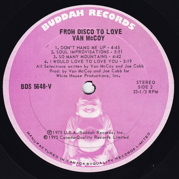 From Disco To Love Van McCoy