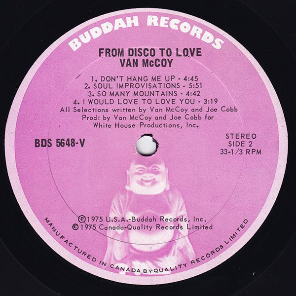 From Disco To Love Van McCoy