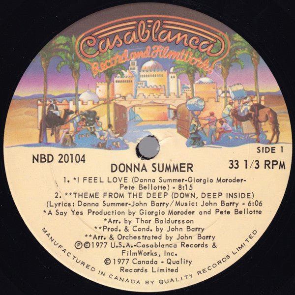 I Feel Love / Theme From The Deep (Down, Deep Inside) Donna Summer
