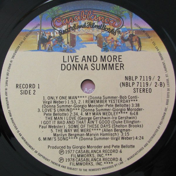 Live And More Donna Summer