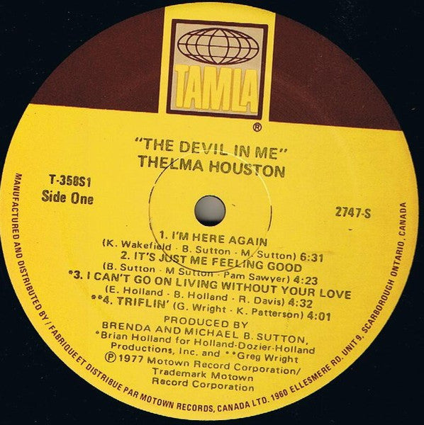 The Devil In Me Thelma Houston