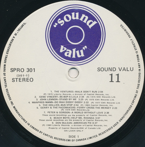 Now Playing - "Sound Valu" - Volume Two Various
