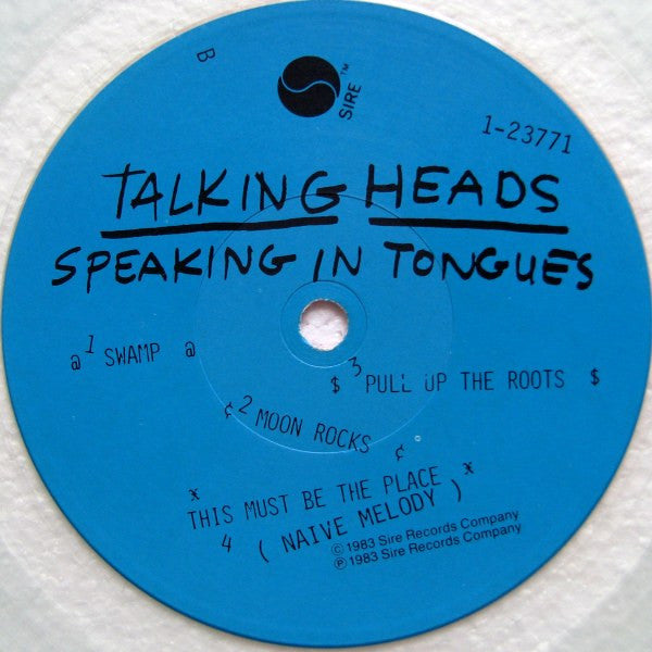 Speaking In Tongues Talking Heads