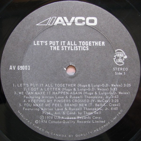 Let's Put It All Together The Stylistics