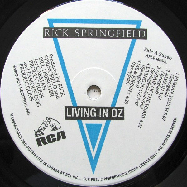 Living In Oz Rick Springfield