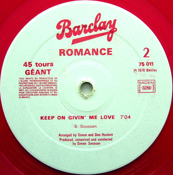 Dance My Way To Your Heart (12" Special Mix) Romance (3)