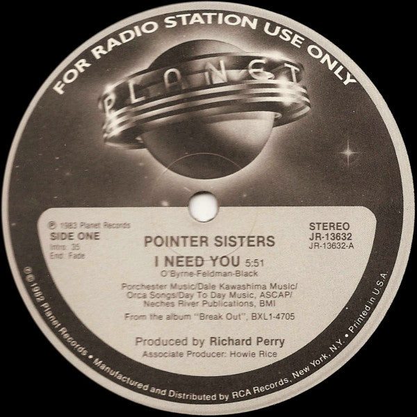 I Need You Pointer Sisters