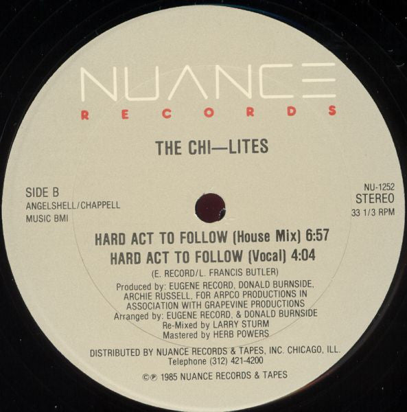 Hard Act To Follow The Chi-Lites