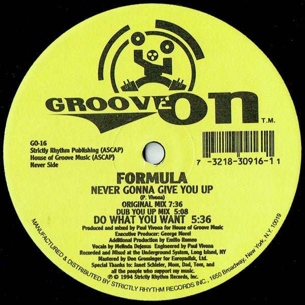 Never Gonna Give You Up 2 Formula