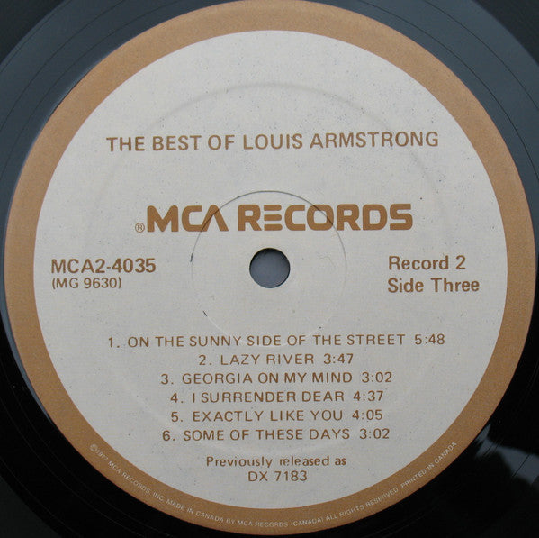 The Best Of Louis Armstrong Louis Armstrong