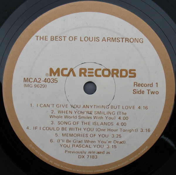 The Best Of Louis Armstrong Louis Armstrong