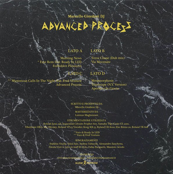 Advanced Process Marcello Giordani