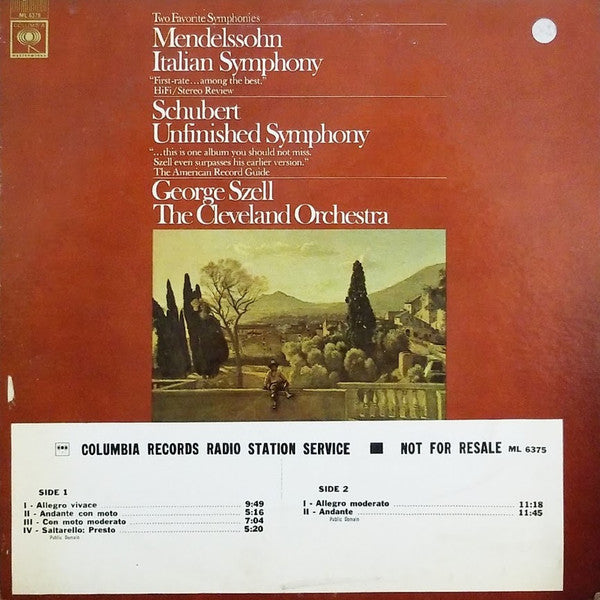 Two Favorite Symphonies · Mendelssohn Italian Symphony · Schubert Unfinished Symphony | Rectangle Triangle