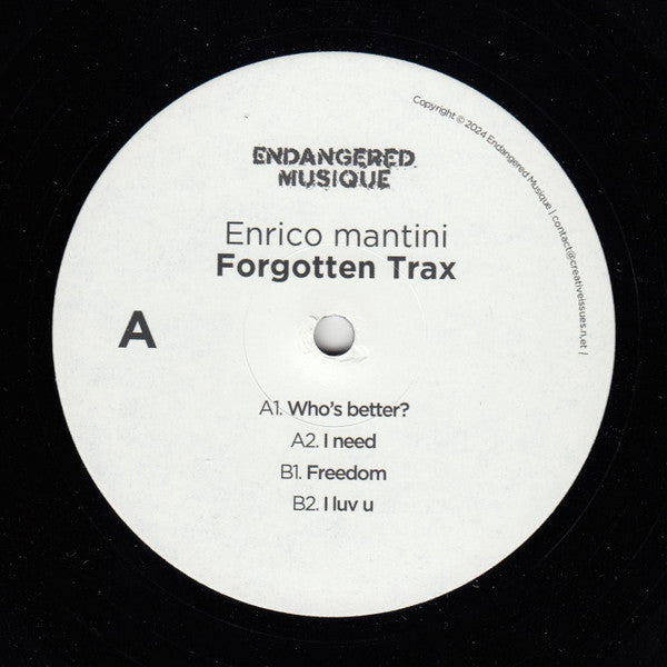 Forgotten Trax Enrico Mantini