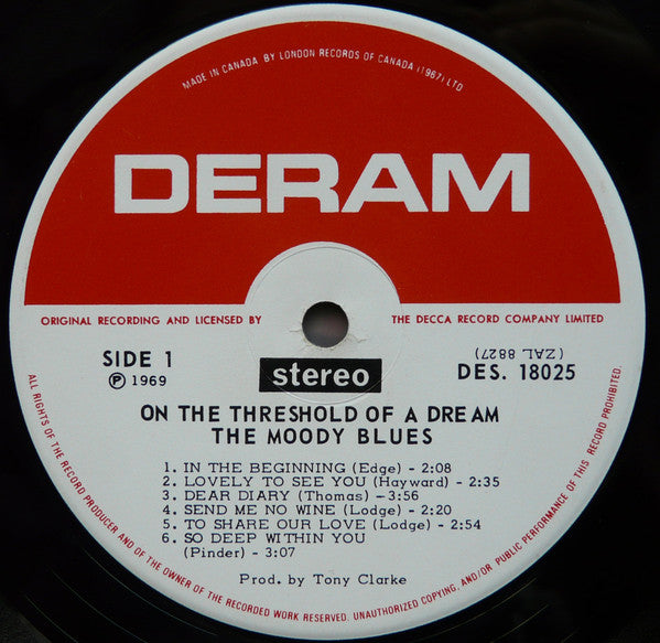 On The Threshold Of A Dream The Moody Blues