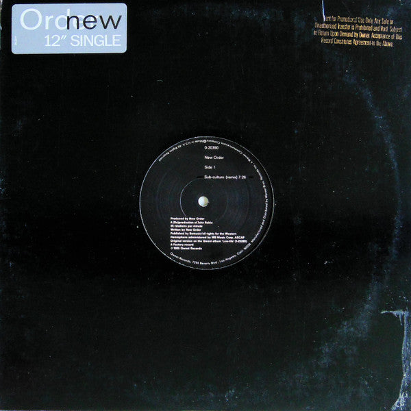 Sub-Culture New Order