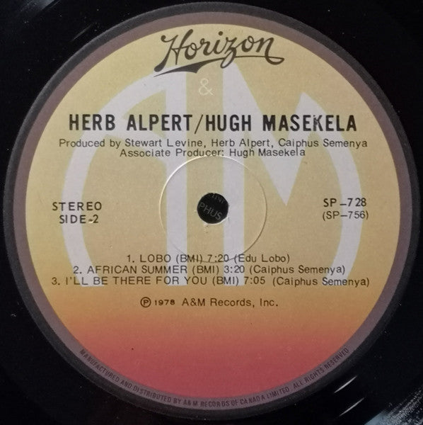 Herb Alpert / Hugh Masekela Herb Alpert,Hugh Masekela