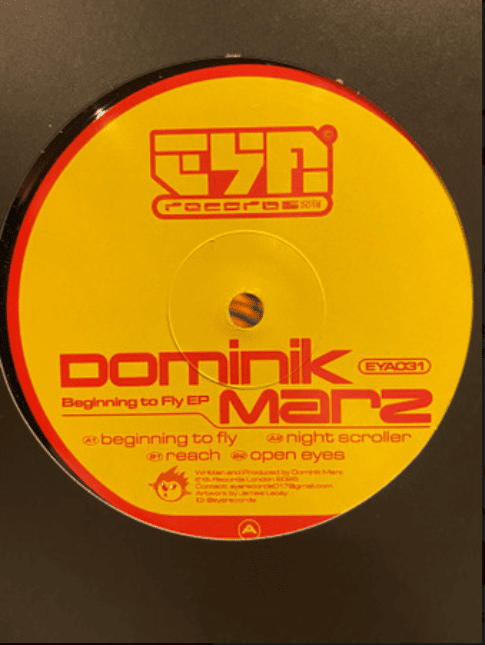 Rectangle Triangle Beginning To Fly EP record cover featuring abstract geometric artwork in vibrant colors.