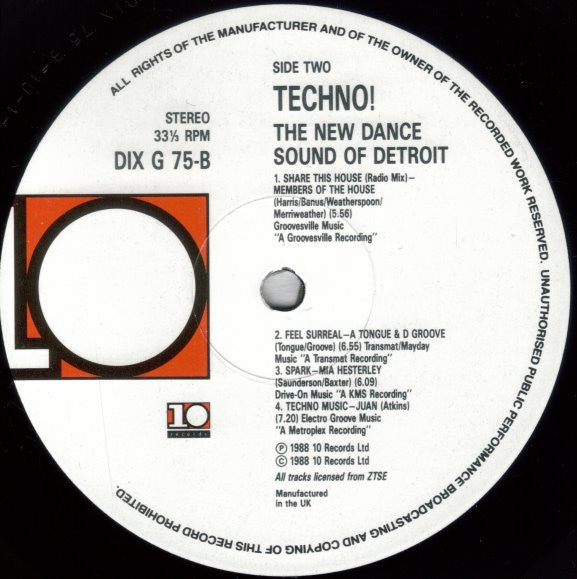 Techno! (The New Dance Sound Of Detroit) Various