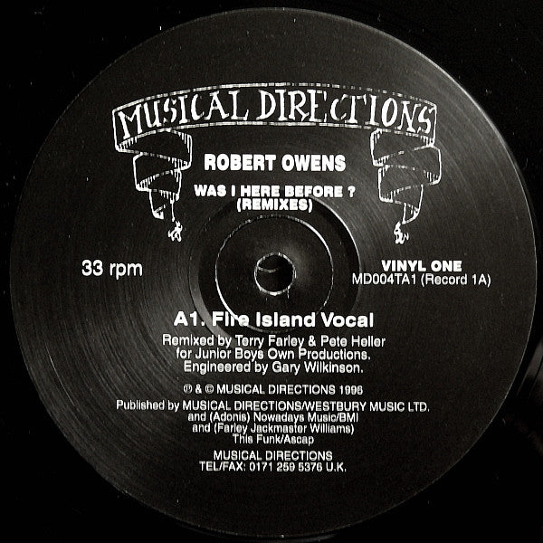 Was I Here Before? (Remixes) Robert Owens