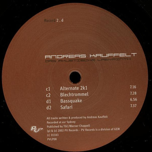 Das Akustische Labyrinth Andreas Kauffelt