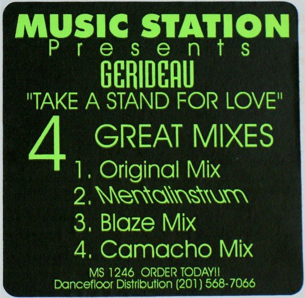 Take A Stand For Love Gerideau