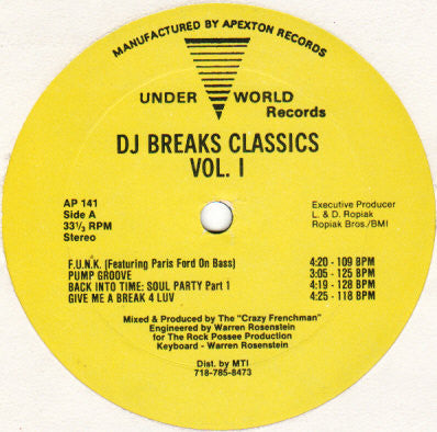 The Crazy Frenchman - DJ Breaks Classics (Vol. 1)