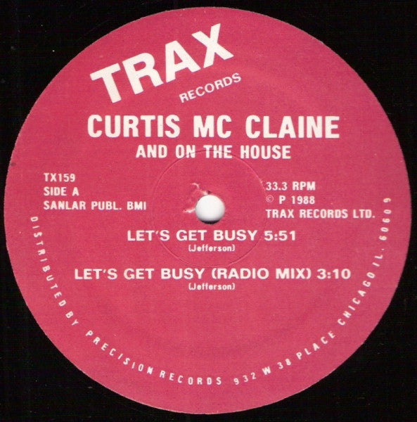 Let's Get Busy Curtis McClain,On The House
